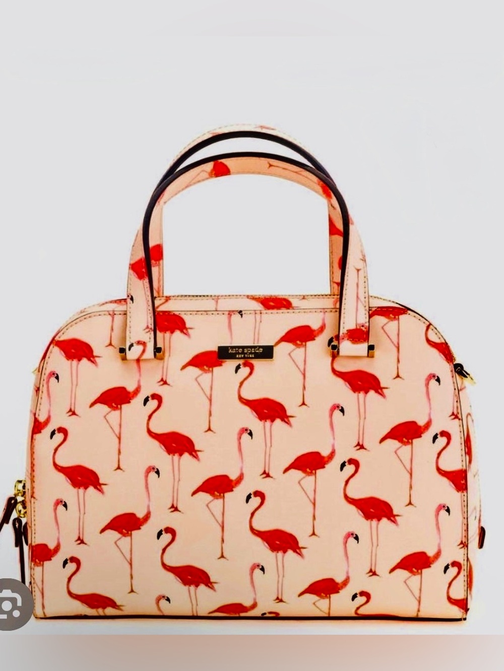 Rare Kate Spade NY Flamingo Pink  Felix Newbury Lane Tote Satchel Bag NWOT